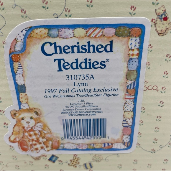 1997 Cherished Teddies 310735A Lynn “ Girl with Christmas Tree - Picture 11 of 12